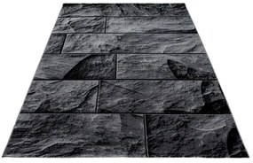 Dywan nowoczesny Parma Granit czarny 160 cm x 230 cm