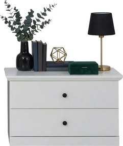 Biała skandynawska komoda z półkami R4-T22