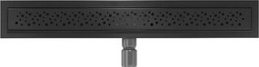 Mexen Flat M12 odpływ liniowy 50 cm, czarny - 1721050-15