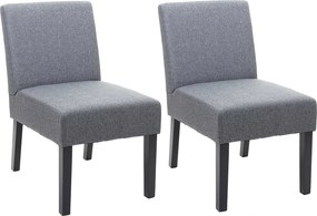 Krzesło do jadalni MCW-F61 (zestaw 2 sztuk),  ciemnoszary