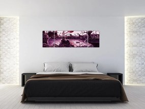 Obraz - Zaczarowana wioska (170x50 cm)