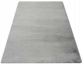 Miękki dywan Rabbit z pluszu, jasnoszary