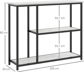 HOMCOM Konsolowy stolik z dużą ilością miejsca