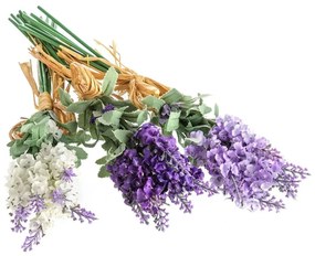 Sztuczne kwiaty zestaw 3 szt. (wysokość 32 cm) Lavender Bouquet – Casa Selección