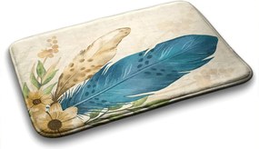 Dywanik łazienkowy Dywanik łazienkowy Piórko i kwiaty