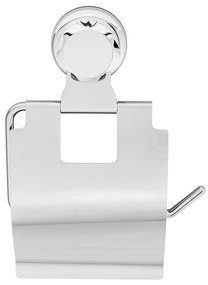 Samoprzylepny metalowy uchwyt na papier toaletowy w kolorze srebra Bestlock Bath – Compactor
