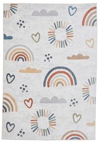 Kremowy dywan dziecięcy 80x150 cm Vida Kids Rainbow – Think Rugs