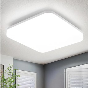 NETTLIFE Lampa sufitowa LED 22CM kwadratowa lampa łazienkowa IP54 18W biała 5000K
