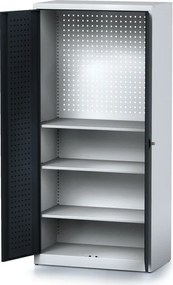 Szafa warsztatowa MECHANIC, 1950 x 920 x 500 mm, 3 półki, grafitowe drzwi