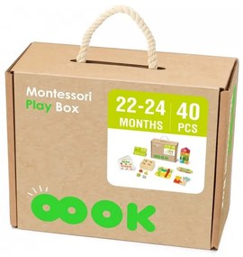 Tooky toy box pudełko xxl montessori edukacyjne 7w1 sensoryczne 22-24 mies