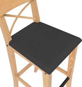 Pokrowiec na krzesło barowe Ingolf z tapicerowanym siedziskiem