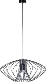 Czarna lampa wisząca z drucianym kloszem S544 T9-M99
