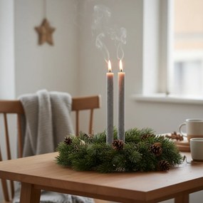 Rustykalne świece stołowe, 25 cm