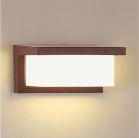 Brilagi - LED RGBW zewnętrzny kinkiet BRICKY 1xE27/9W/230V brązowy IP54