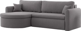 Uniwersalny narożnik Verona L z funkcją spania, do salonu, szary