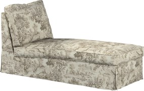 Pokrowiec na szezlong/ leżankę Ektorp wolnostojący prosty tył