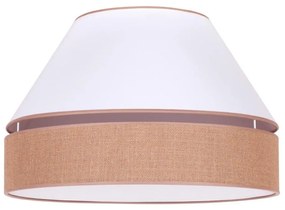 Duolla - Lampa sufitowa AVIGNON 1xE27/15W/230V śr. 50 cm biały/brązowy