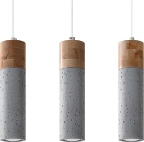 Industrialna lampa wisząca potrójna tuba S164 S8-L59