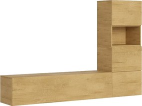 Kompozycja ścienna do salonu A09 szer. 234 wys. 160 gł. 39,2