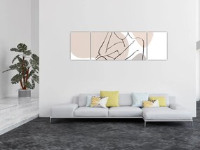 Obraz - Kobieta linia sztuki ciała N⁰1 (170x50 cm)