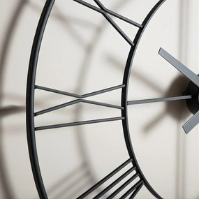 Zegar ścienny w stylu industrialnym ARATIO, Ø 70 cm