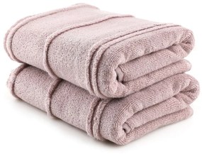 Różowe ręczniki frotte zestaw 2 szt. 50x90 cm Arden – Foutastic