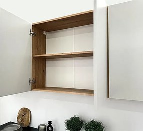 Szafka na okap 60 cm dąb artisan + popiel M2-L09