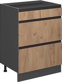 Szafka dolna do kuchni złoty dąb energetyczny 60x46x81.6 r-line