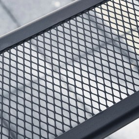 Outsunny pawilon grillowy z podwójnym dachem hamujący płomienie szary 245x148x255 cm Aosom PL