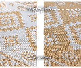 Żółto-kremowy dywan odpowiedni na zewnątrz 160x230 cm Gemini – Elle Decoration