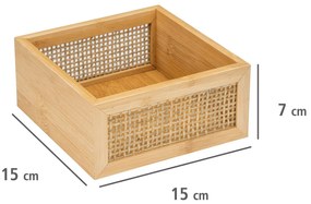 Taca na kosmetki ALLEGRE BAMBOO, 15 x 7 x 15 cm, WENKO