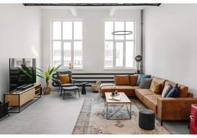Koniakowy narożnik z imitacji skóry (lewostronny) Copenhagen – Scandic