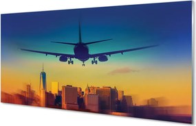 Panel nad Blat Kuchenny Samolot o Zachodzie Słońca