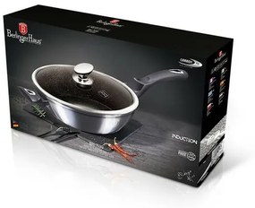 Berlinger Haus Głęboka patelnia z pokrywą Carbon PRO Line, 32 cm