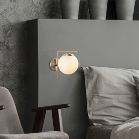 Kinkiet w biało-złotym kolorze ø 15 cm Antique – Opviq lights