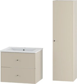 Kaszmirowy Zestaw do Łazienki 60cm Szafka z Umywalką Słupek Marco