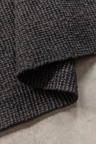 Dywan naturalny jutowy ręcznie tkany Boucle czarny 80 cm x 150 cm