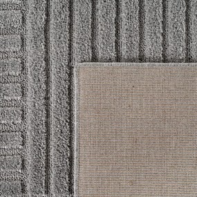 Dywan nowoczesny 3D Art szary Kwadraty 160 cm x 230 cm