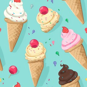 Składane leżak plażowy SAND ICE CREAM, kolorowy