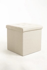 Pufa do przechowywania guzików 38 cm, tkanina