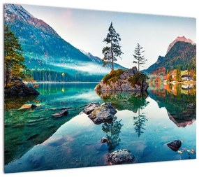 Obraz - Jezioro Hintersee, Alpy Bawarskie, Austria (70x50 cm)