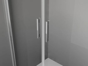 Mexen Exo-B Duo kabina prysznicowa uchylna 70 x 75 cm, transparent, chrom - 814-070-075-01-00