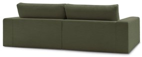 Zielona sztruksowa sofa 274 cm Leonard – Bobochic Paris