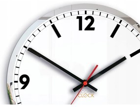 Zegar ścienny okrągły cichy nowoczesny akrylowy na ścianę duże cyfry loft