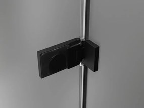 Mexen Lunar-F drzwi prysznicowe składane prawe 90 cm, transparent, czarne - 836-090-000-70-00-P