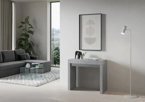 Konsola rozkładana 90x40/196 cm Roxell Small Cementu