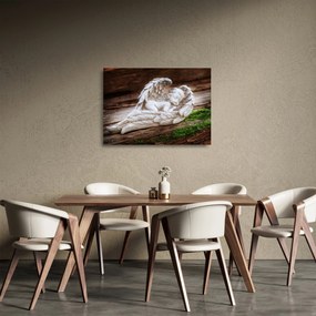 Obraz na szkle - Śpiący anioł (70x50 cm)