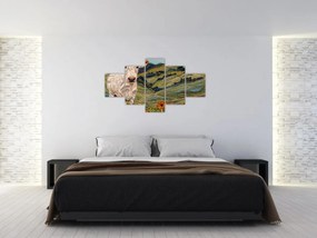Obraz - Imitacja dzianego motywu (125x70 cm)