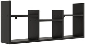 Czarna minimalistyczna nadstawka na biurko H4-G94