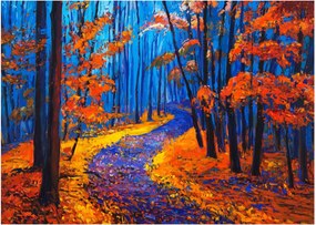 Obraz jesiennego lasu (70x50 cm)